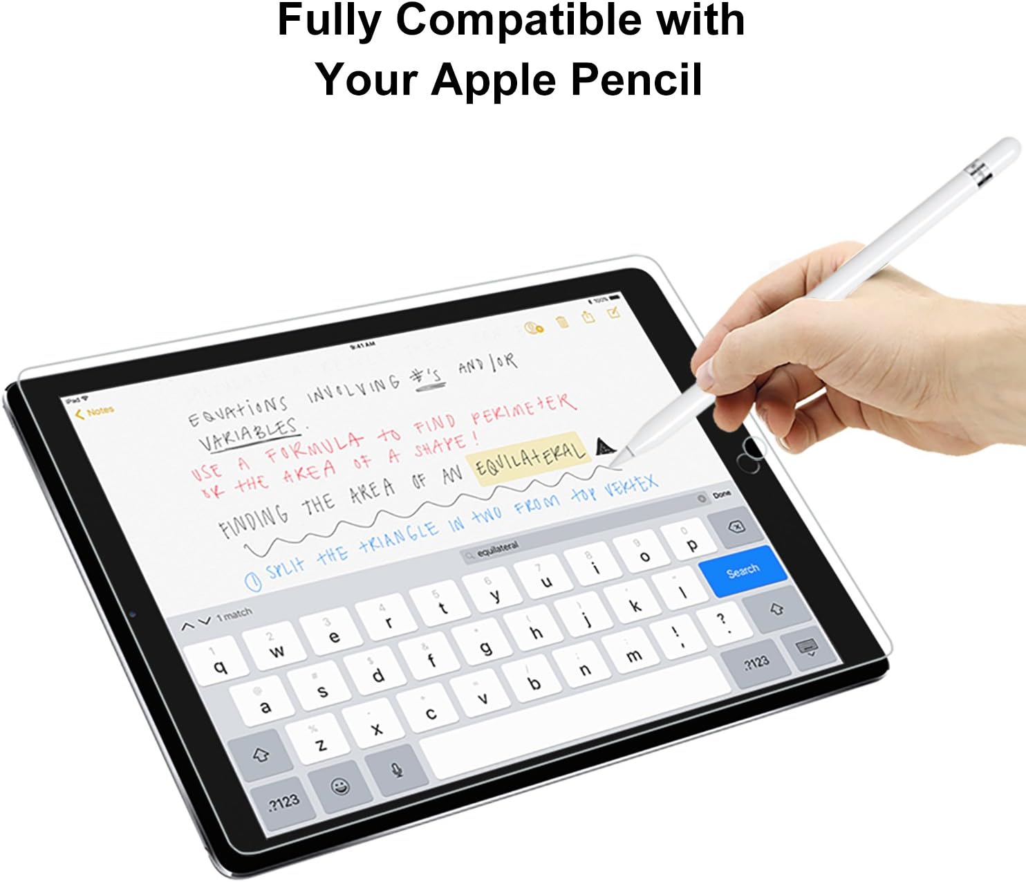 [2 Pack]Screen Protector for iPad 6th Generation/iPad 9.7"inch(2018/2017)/iPad Pro 9.7/iPad Air/iPad Air 2,SMAPP Tempered Glass Screen Protector/Apple Pencil Compatible/Scratch Resistant/Bubble Free: Computers & Accessories