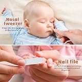 PAPABEAR Baby Nail Clippers Set with Cute Case – Infant Fingernail File Kit view 5