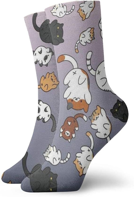 Funny Kitten Cats Double Sided Print Compression Socks Compression