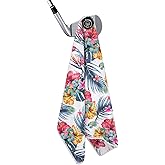 BAIRBRE Golf Towel Magnetic Golf Bags Towel with Clip for Men & Women，Microfiber Fabric Waffle Pattern Golf Towels for Strong Hold to Golf Carts or Clubs (White)