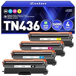 TN436 Toner Cartridge 4-Pack Compatible Replacement