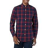 Amazon Essentials Men's Long-Sleeve Slim-Fit Stretch Poplin Shirt