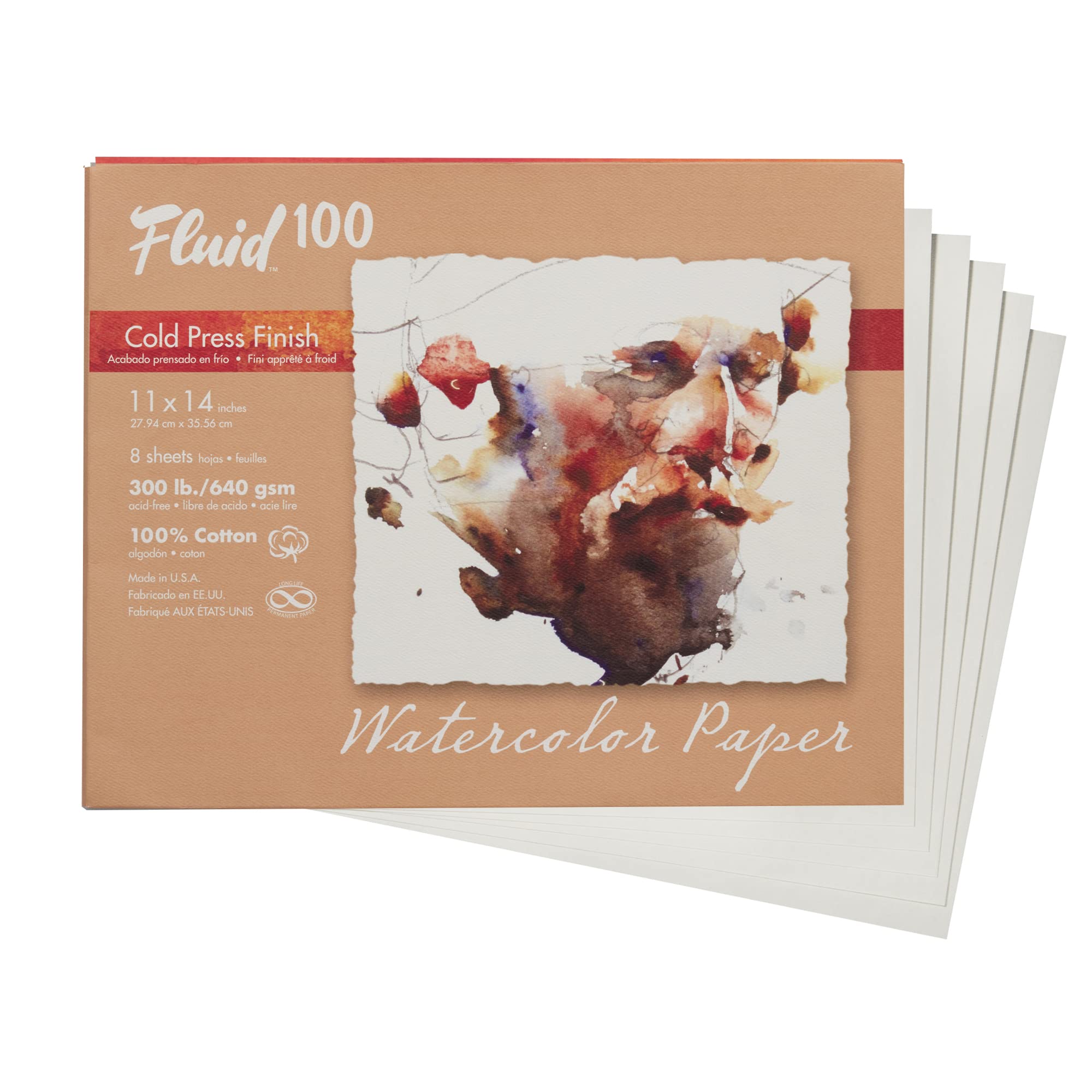 Handbook Paper Fluid 100 Watercolor Cp 300Lb Pochette 11X14