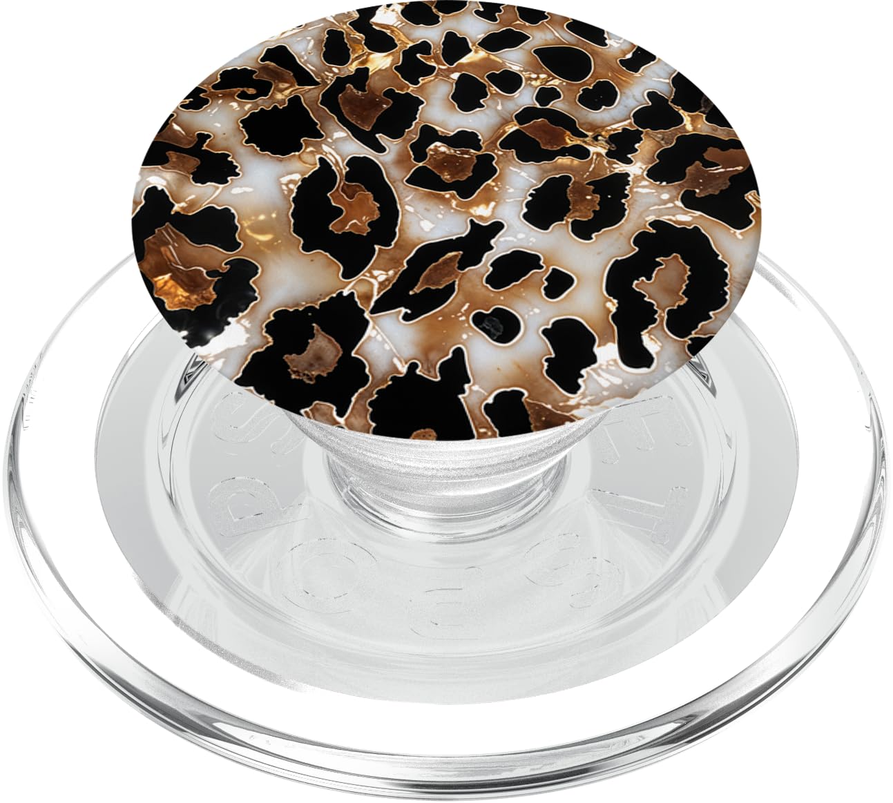 Leopard Drawing Illustration Cheetah Print Pattern PopSockets PopGrip for MagSafe