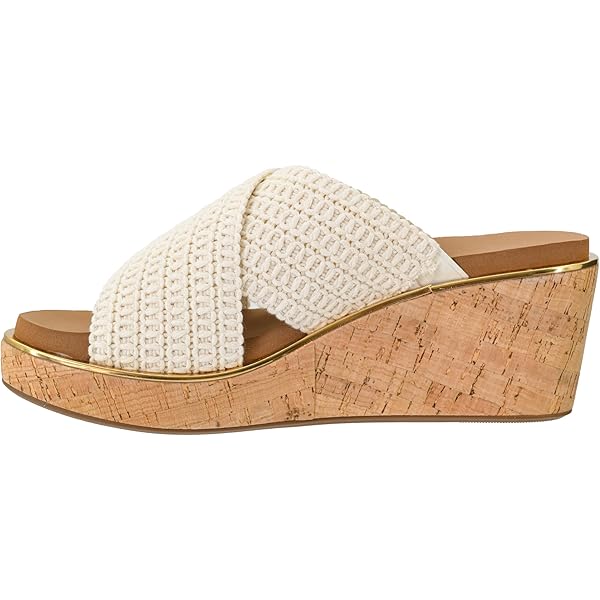Corkys Footwear Cuña Oopsie Daisey Para Mujer, Con Un Tacón De 2.5 Pulgadas, Una Parte Superior De Tiras Y Transpirable, Plantillas De EVA Suave Corkys Para Uso Durante Todo El Día