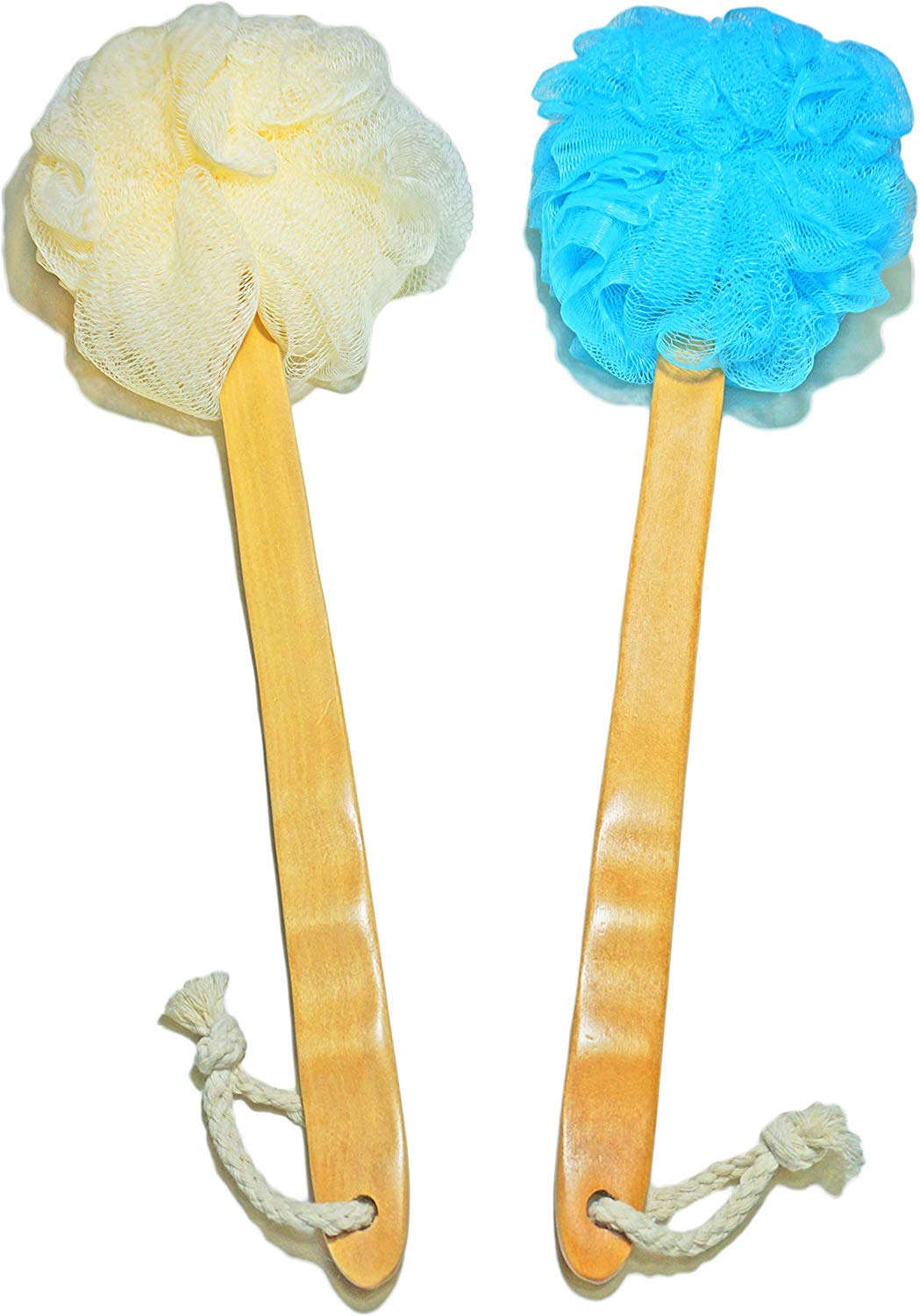 Amazon.com : 2-Pack Shower Loofah Body & Back Scrubber - Exfoliating ...