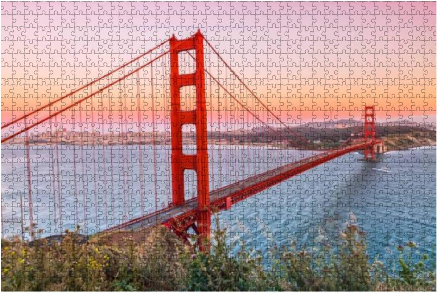 Golden Gate Bridge from Marin Headlands 1000 Piece Wooden