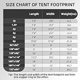Clostnature Waterproof Tent Footprint Ultralight Groundsheet 220x150 cm view 3