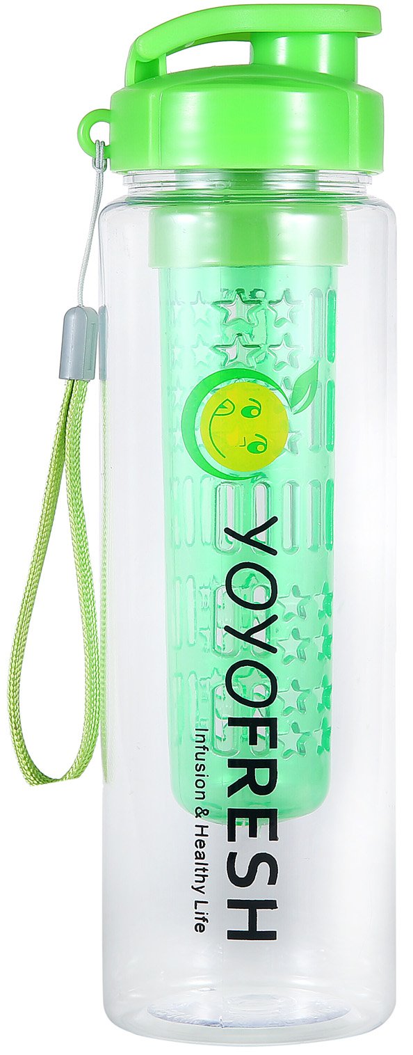 Buy YoYo Fresh Fruit Infuser Water Bottle 24oz Flip Top BPA Free