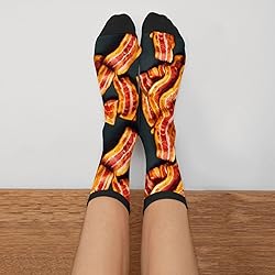 Jinjinkiang I Love Bacon Fried Bacon Slices Unisex