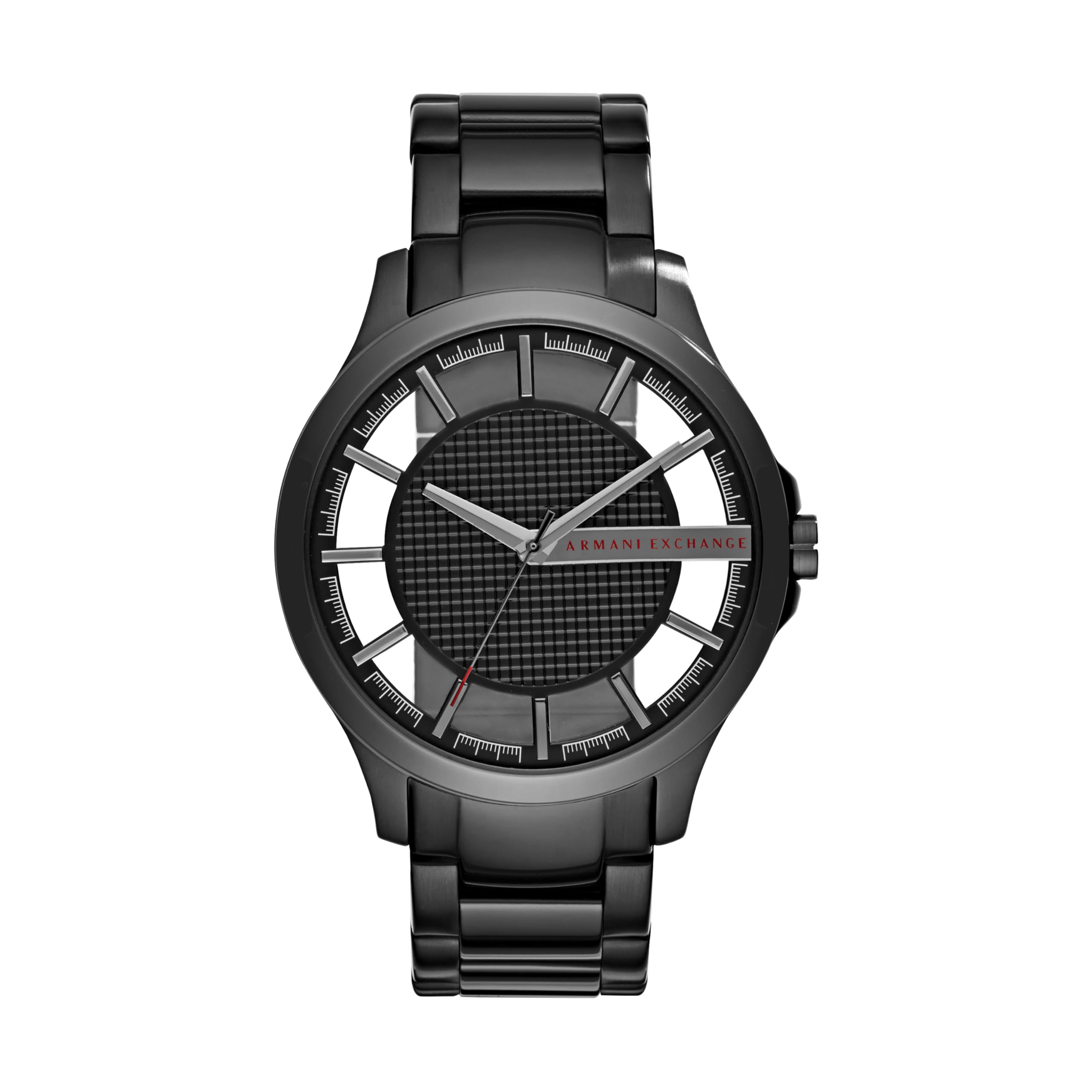 Armani Exchange Watch For Men, Quartz Movement and 46mm Case Size with Stainless steel, Leather or Silicone strap