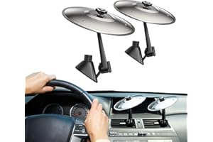 YAGUAN 2 Pack Car Crash Cymbal Air Vent, 2025 Upgrade Mini Car Symbol Drum for Dash, Dashboard Cymbal for Car, Fun for Every Drive, Fits Most Vehicles, Beats Boredom, Turn Traffic into a Jam Session