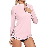 Heathyoga Rash Guard for Women UPF 50+ UV Sun Protection Swim Shirt for Woman Long Sleeve Swimsuits Bathing Suit Tops