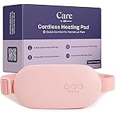 Heating Pad for Cramps | Period Heating Pad for Cramps, Cordless Menstrual Heating Pad with 4 Temperature Levels, 5 Vibration Settings, Portable, Fast Heating, Auto Shut-Off, Large Battery Capacity