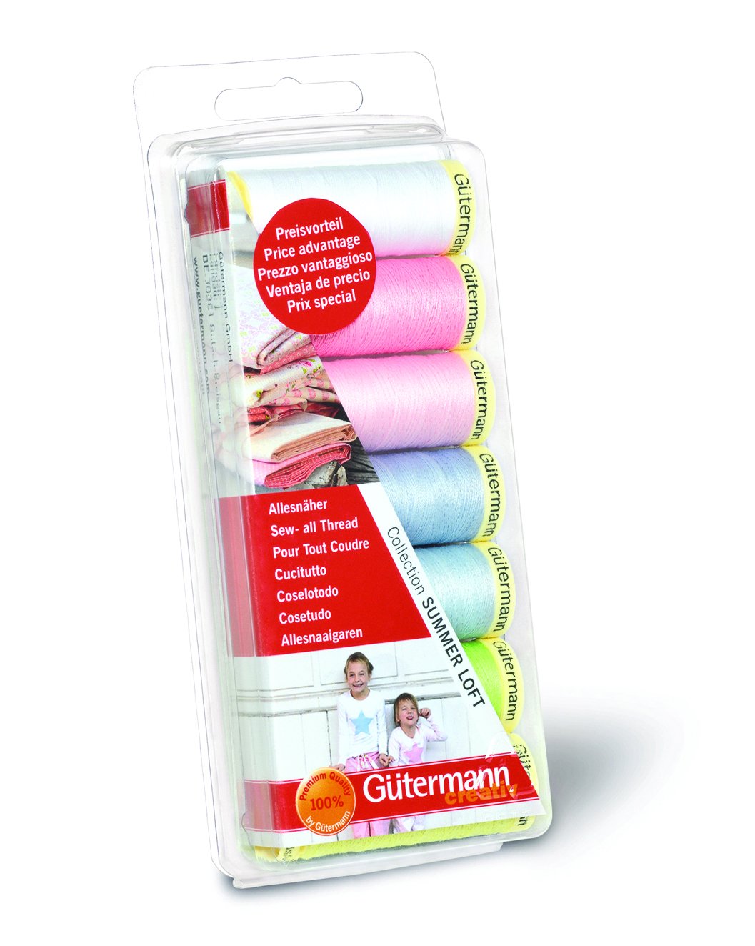 Gutermann Thread Set: Sew All: Summer Loft : 7 x 100m
