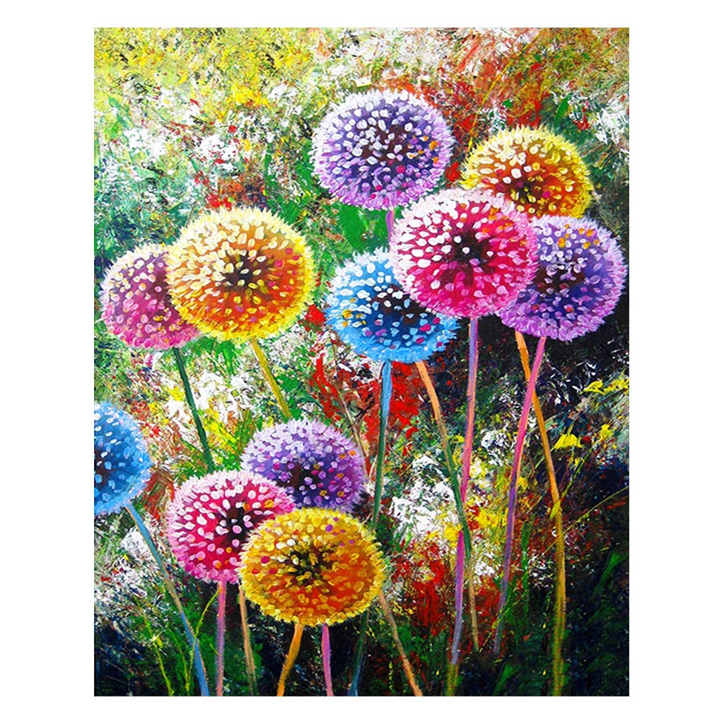 DCIDBEI (40x50cm) 5D DIY Diamond Art Square Dandelion Painting by Number Kits Square Drill Diamond Painting Full Rhinestone Embroidery Paintings Pictures Canvas Wall Art for Home Decor