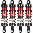 RcThjia Oiled 4Pcs 66mm Aluminum Oil Shock Set for 1/12 1/14 1/16 RC Cars - Front/Rear Upgrade Compatible with WLtoys 144001, 124019, MJX 16208, HBX