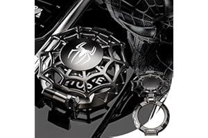 TYBASTHE Original | Push Start Button Cover, Spiderman Car Engine Start Stop Button Cover Protector, Cool Car Accessories Interior Decor Sticker Decals Motorcycle Key Ignition Switch Cover, Black