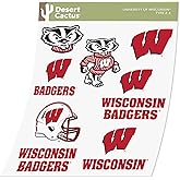 Desert Cactus University of Wisconsin Sticker Badgers UW Madison Sticker Vinyl Decals Laptop Water Bottle Car Scrapbook Sheet T2 (Type 2)