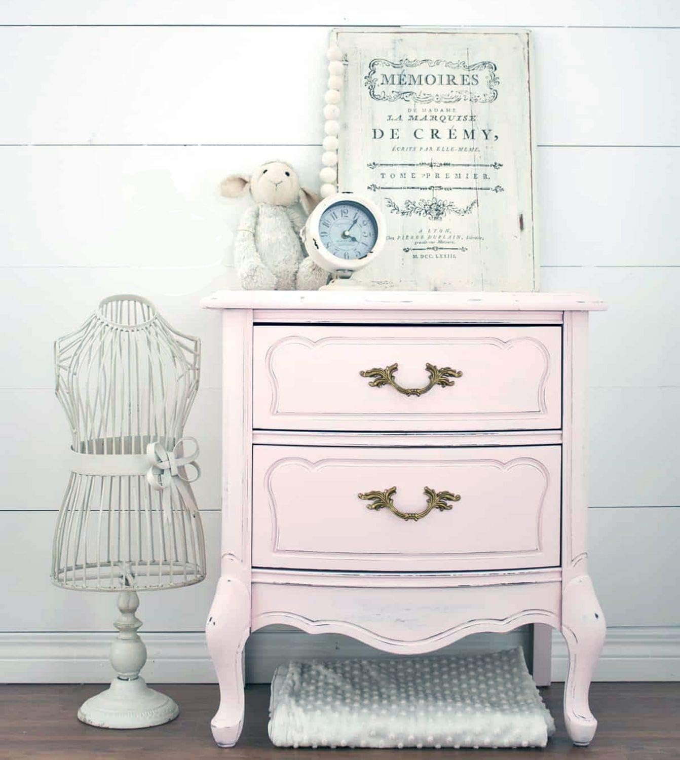 RUSTINS Chalky Finish Paint Portobello Pink 250ml, 250 ml (Pack of 1) - Image 3