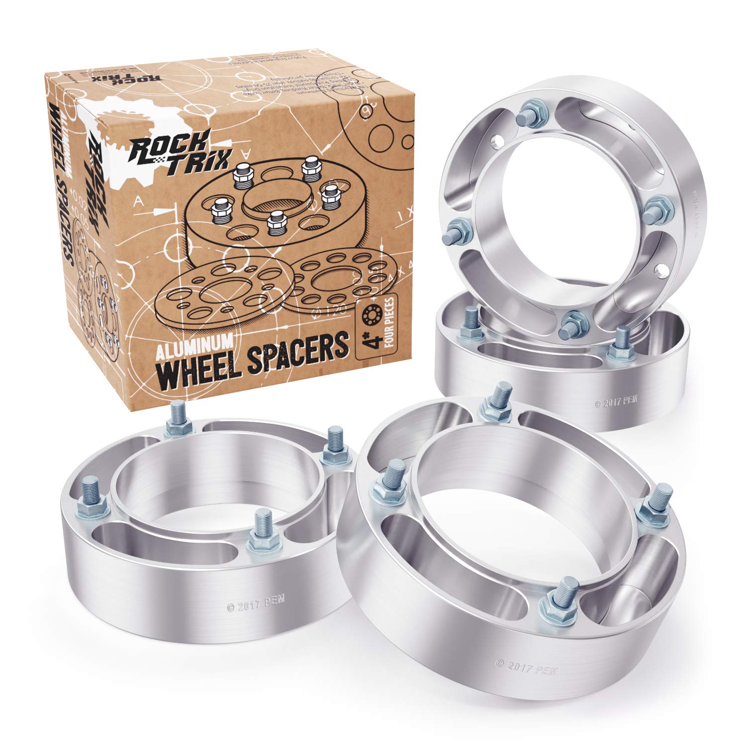 RockTrix 1.5 inch ATV Wheel Spacers (4x156, 3/8x24 Studs