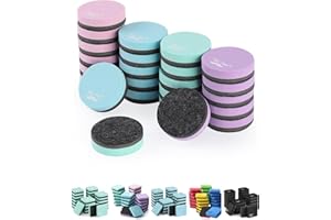 Mr. Pen- Mini Magnetic Dry Erase Eraser, 24 Pack, Pastel Colors, Round, for Whiteboard