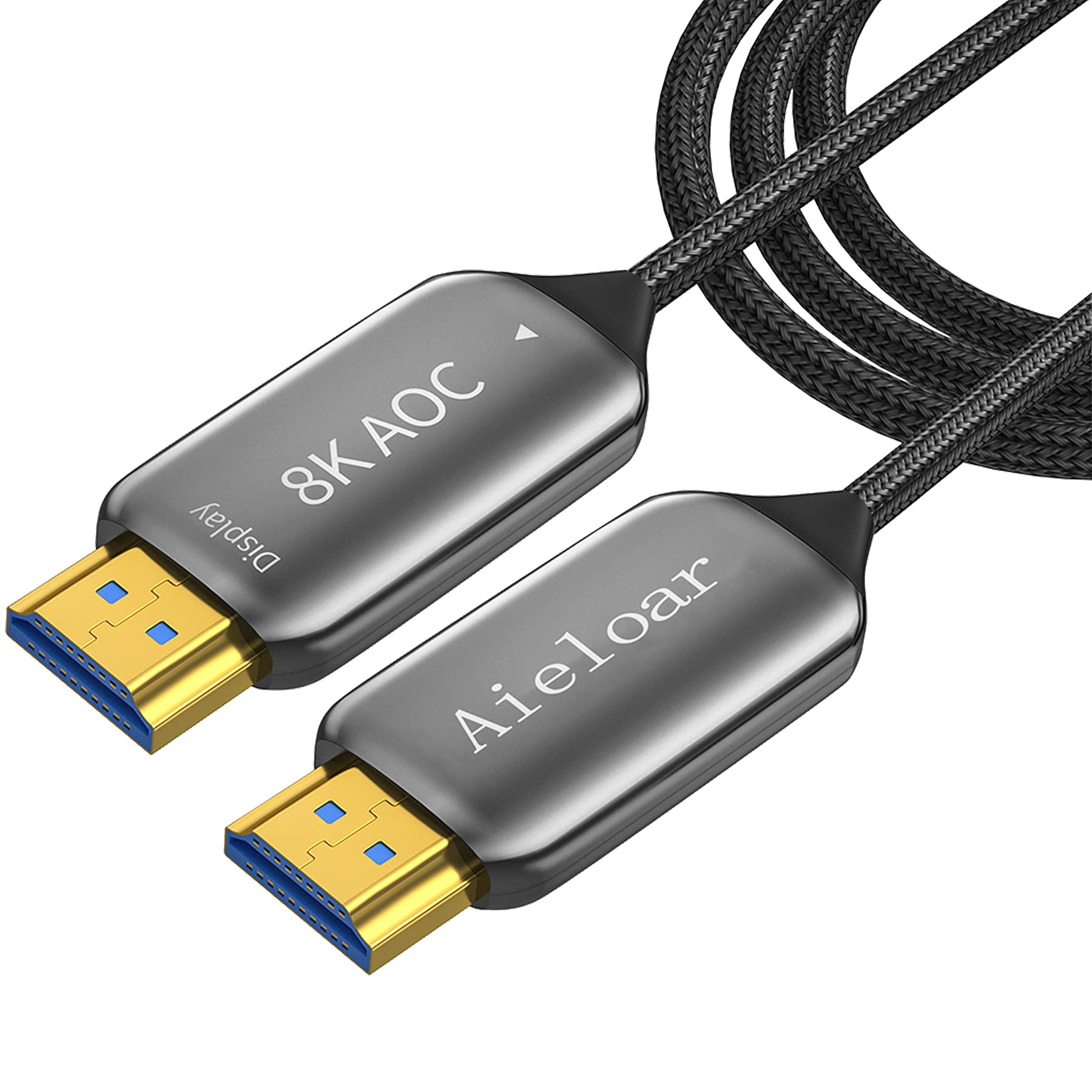 Aieloar Fiber Optic HDMI Cable 10m,High Speed 48Gbps HDMI 2.1 Cable Support 4K@120Hz,8K@60Hz,Dynamic HDR 10+,eARC,YUV4:4:4