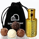 Chocolate Musk Perfume Oil 12 mL – Sweet Gourmand with Jasmine Rose and Vanilla. Alcohol Free Long Lasting Oil, Compliment Magnet