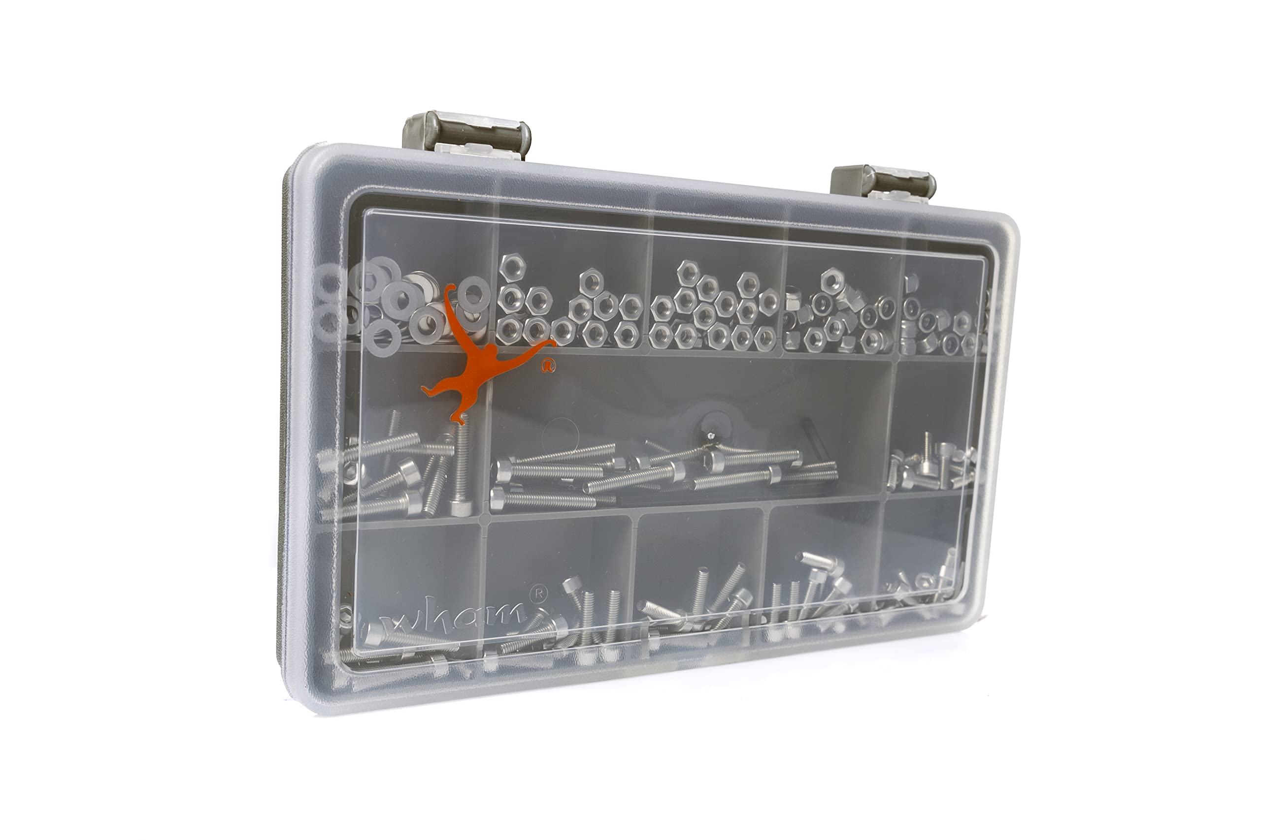 300 Assorted M3 Allen Socket Cap Machine Screws/Bolts, Nuts and Washers with Hex Allen Key | DIN 912 | A2-70 (304) Stainless-Steel