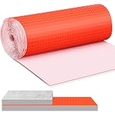 Drydiet 323 Sqft Uncoupling Membrane for Tile 1/8''(3mm), Orange | 3.28 x 98.4 FT Waterproofing Uncoupling Membrane Roll, Anti-Fracture Flooring Underlayment for Shower Bathroom Kitchen