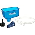 Draper Engine Oil Fuel Funnel with Flexible Hose | Wide Mouth Multifunctional Extra Large Funnel for Car Automotive | 26327, Blue