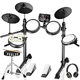 Fesley FED150W Electric Drum Set: Dual Zone Snare