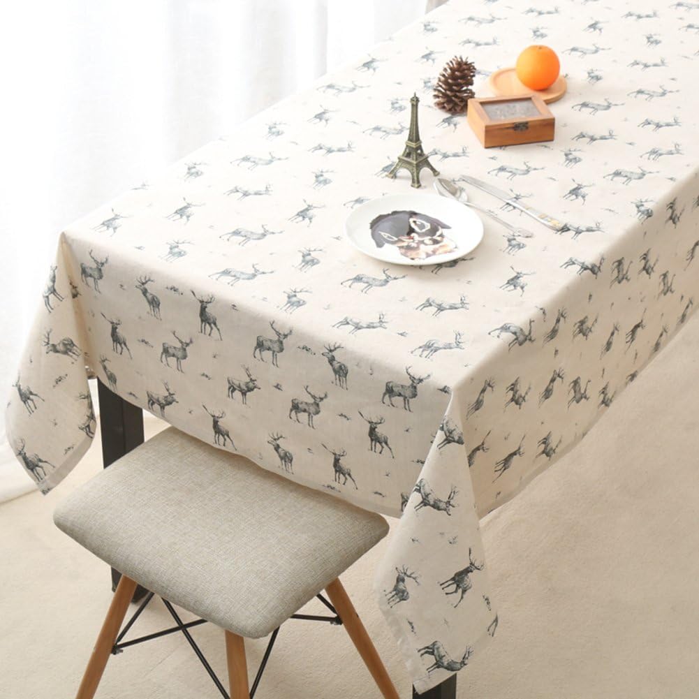 Nordic art cloth/ modern simple table cloth/ pastoral cotton linen/Rectangles simple European cloth/ table cloth-A 140x250cm(55x98inch)