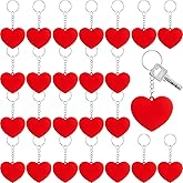 Sureio Valentine's Day Keychain Bulk Red Heart Keychain Accessories for Valentine's Day Gifts, Backpacks Decor