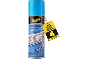 Meguiar's Keep Clear Headlight Coating, Maintain Like-New Clarity of Your Headlights with an Easy-to-Use Formula and UV Protection that Lasts All Year Long, 4 Ounce Aerosol