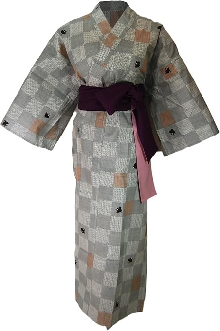 着物問屋 おしゃれ旅館浴衣 男女兼用 全6柄 全4サイズ 帯は別売り リネン浴衣 寝巻き ルームウェア 部屋着 浴衣 通販 Amazon