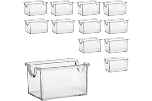 New Star Foodservice Plastic Sugar Packet Holder, Clear, Set of 12