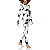 Amazon Essentials Women's Snug-Fit Cotton Sleepwear Pajama Set (Available in Plus Size)