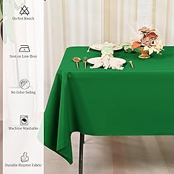Pesonlook 12 Pack Green Polyester Tablecloth-60 x