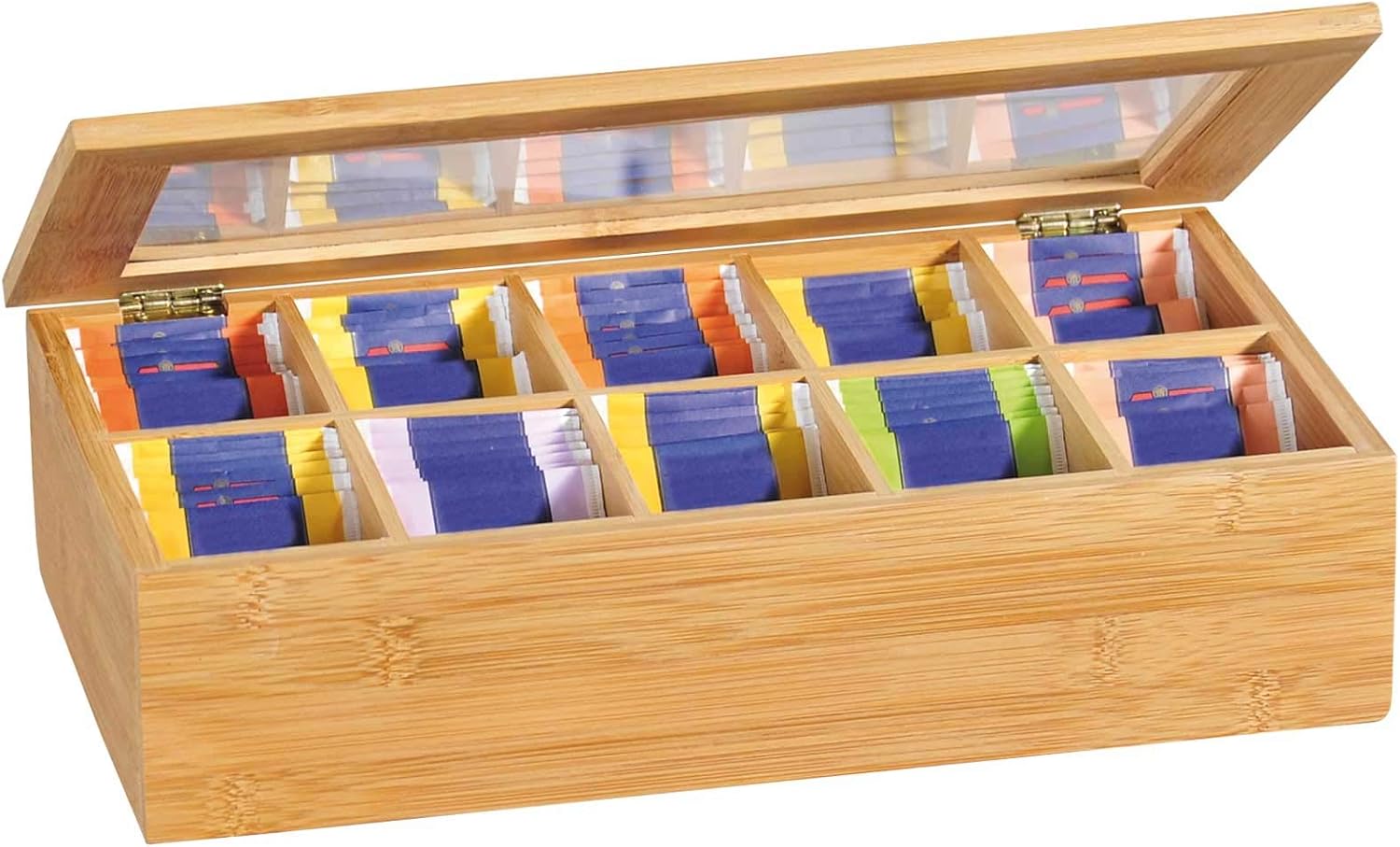 Caja de té de madera, organizador de bolsas de té, baúl de té de madera dura grabada con 12 compartimentos, caja de almacenamiento de té multifuncional, organizador de caja de té Caja de té de madera, organizador de bolsas de té, baúl de té de madera dura grabada con 12 compartimentos, caja de almacenamiento de té multifuncional, organizador de caja de té