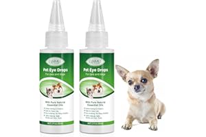Cat & Dog Eye Drops 2 Bottle,Relieve Red Eyes & Allergy Symptoms & Relieve Eye Inflammation Infect for Acute or Seasonal Dry 