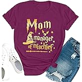 Women Funny Mom T Shirt Manager Shirt Mom Life Tee Fantastic Mama Shirt Magic Mom Shirt Mothers Day Tee Tops