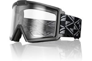 InnerKing Ski Goggles for Men Women Youth, OTG Snowboard Goggles 100% UV Protection & 3X Anti-Fog Snow Goggles