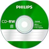 Philips CD-RW 80Min Blank Disc 5 Pack 700MB 4-12x Speed Jewel Case view 4