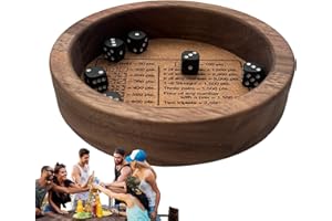 Farkle Classic Dice Game | Sturdy Dice Tray | Board Game Experience Avoids Dice Rolling Off for Family & Friends