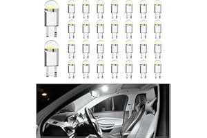 30PCS T10 LED Bulb,360° Lighting W5W 168 161 194 LED Bulbs,Super Bright 194 Bulb for Car Interior Lights/Dome Lights/Map Ligh