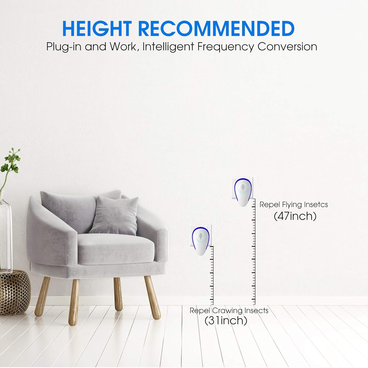 BOYON Ultrasonic Pest Repeller 6 Pack Indoor Plug in, Electronic and Ultrasound Pest Repellent - Insects, Mice, Spiders, Bed Bugs, Fleas, Pest Control Repellent for Home, Office, Warehouse, Hotel : Garden & Outdoor