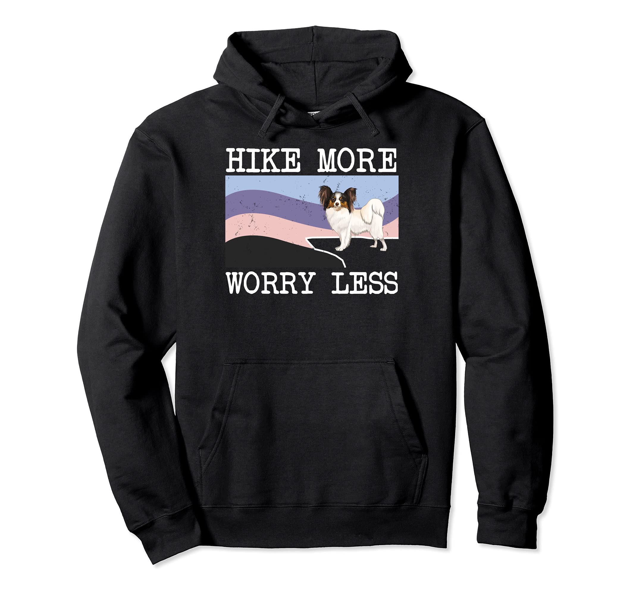 Soft Coated Wheaten Terrier Hike More Worry Less Dog Hiking Pullover Hoodie