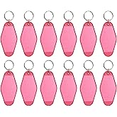 YELARXI Blank Hotel Keychain Tags, Motel Keychain, Vintage Key Tags with Key Rings - Fitting for (DIY Craft - Luggage)