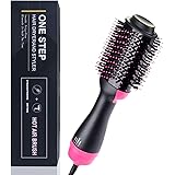 Hot Air Brush, Hair Brush Dryer and Styler, 3 in 1 Electric Negative Ion Hair Dryers, Curler and Straightener in One